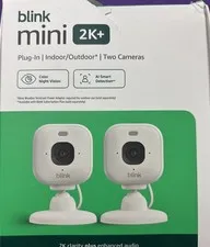 Blink Mini (2nd Gen) 2K+ Plug-In Indoor/Outdoor Home Security Camera