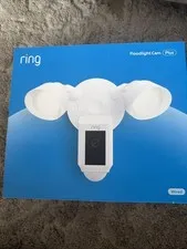 Ring Floodlight Cam Wired Plus Surveillance Camera - White