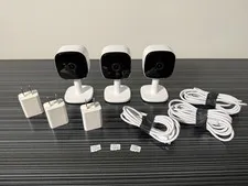(3x) Eufy Security Cameras with (3x) 128GB SD Cards - Good Condition!