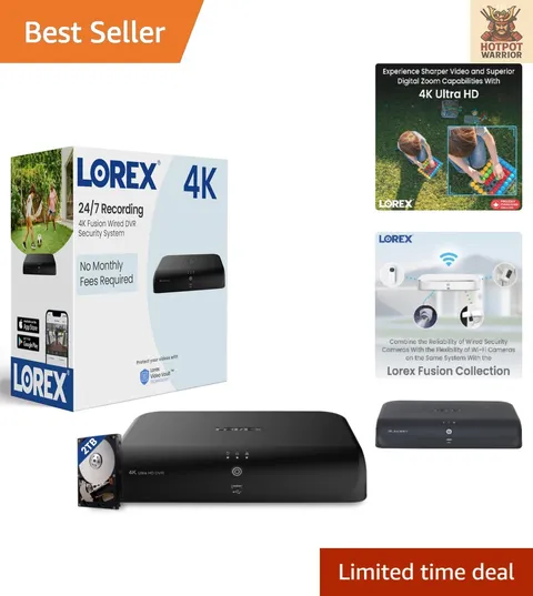 Smart 4K Indoor Surveillance System: 12-Channel DVR with Motion Detection Alerts