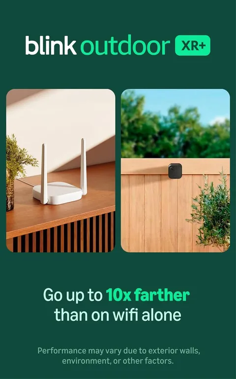Outdoor XR+ — Extended Range Wireless Outdoor 4 Camera with 10X Security Coverag