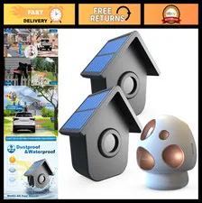 Wireless Solar Driveway Alarm System - Weatherproof Motion Sensor & Detector, 1/