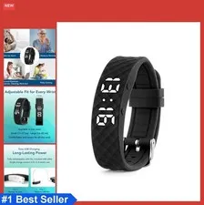 Vibrating Alarm Reminder Watch 10 Daily Alarms Rechargeable USB Silicone Strap
