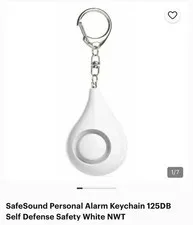 3 Pk SafeSound Personal Alarm 125dB Self Defense Alarm / Keychain / Siren 125 DB
