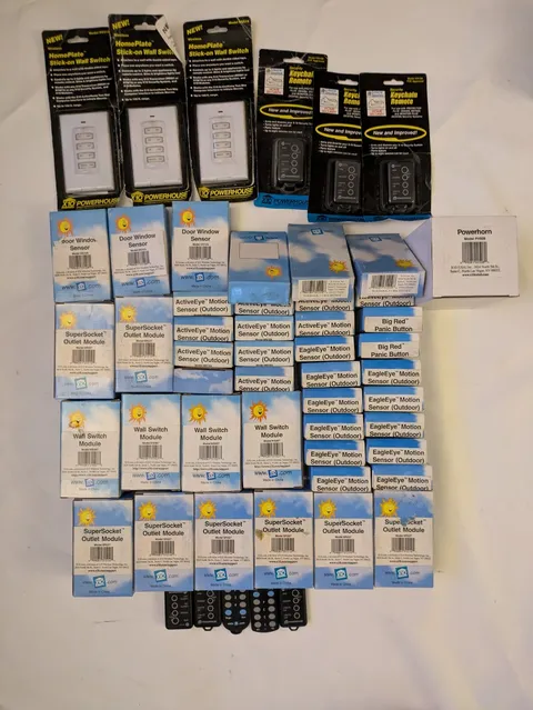 Lot of 50+ X10 Powerhouse Security System Window Door Sensor Outlet Remote NEW