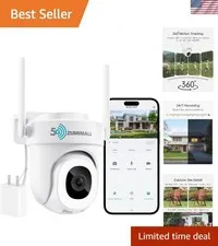 2K 3MP Wired Camera for Home Security, 2.4G/5G WiFi Security Camera Outdoor, ...