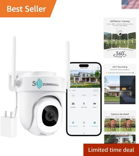 2K 3MP Wired Camera for Home Security, 2.4G/5G WiFi Security Camera Outdoor, ...