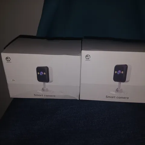 JOOAN 3MP Security Camera. WiFi Bluetooth Color Night Vision. USB C. Qty 2 - NIB