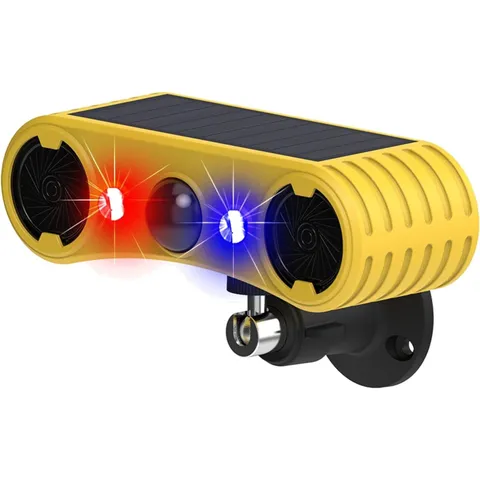 Solar Outdoor Motion Sensor Alarm-13 Sounds Including Dog Barking&Gunshot,2 *...