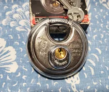 Vintage ABUS 24RK/70-0B Rekeyable Diskus Padlock 0-bitted German Made Locksport