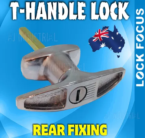 T-HANDLE LOCK SET Garage Shed Trailer (Rear Fix)