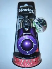 Master Lock 1500ID Speed Dial Combination Lock Purple 