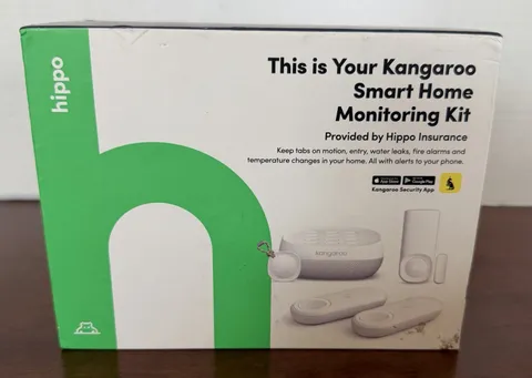 Hippo Kangaroo Smart Home Monitoring Kit Wireless Indoor Siren Keypad Sensors