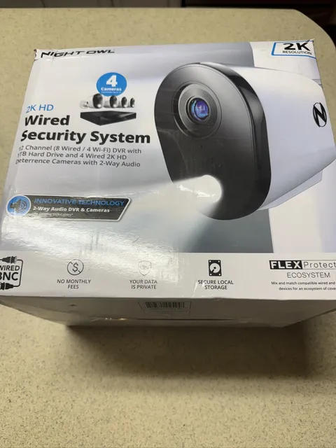 #Night Owl - 12 Channel 4 Camera Wired 2K 1TB DVR Security System
