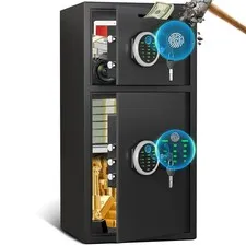 7.0 Cu Ft Fireproof Waterproof Safe with Fingerprint Password Lock LED Light