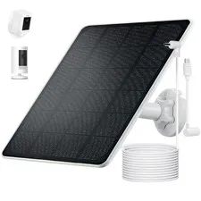 Ring Camera Solar Panel Charger for Stick Up and Spotlight Cams, Weatherproof
