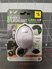 Litez All Keychain Safety Alarm and Flashlight White Loud LED NIPS 