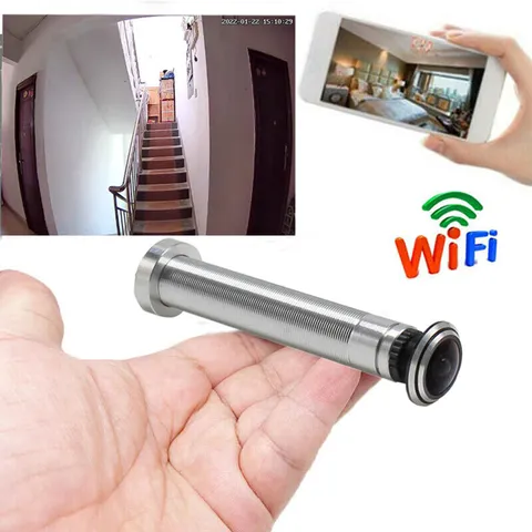1080P Wireless HD IP Door Peephole Motion Detect Camera Recording For Smartphone