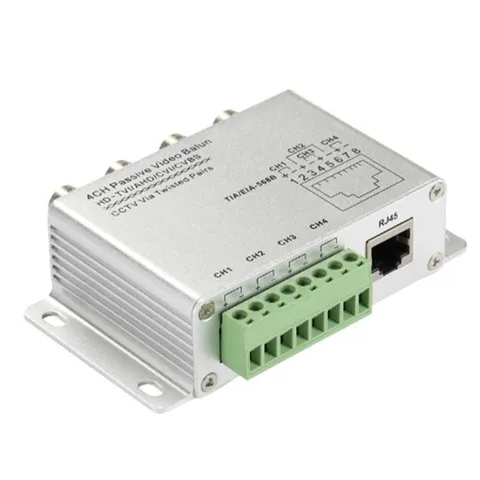 UTP 4 Channel Passive Transceiver BNC RJ45 UTP Converters for CVI/AHD CCTV