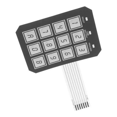  Electronic Safe Box Keypad Replacement, 12 Button Password Input Keypad Flush