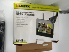 Lorex digital wireless video monitoring system LW2711 SD7 Open Box CD included