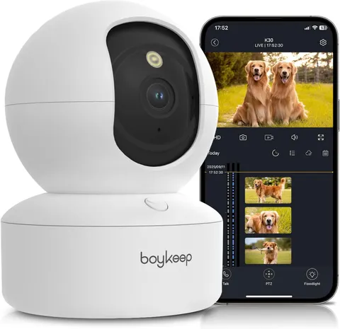 Indoor Camera - 2K Pet Camera, 5G/2.4Ghz Wifi Cam for Baby Monitor with Phone Ap