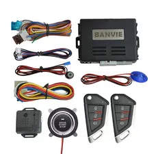 Banvie Car Keyless Entry Security Alarm System Remote Engine Start And Push To