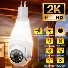 2.4G 5G WiFi Camara De Seguridad 360° Con Audio Microfono Para Casa y Exterior