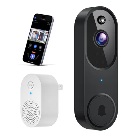 Wireless Wi-Fi Video Doorbell Camera with AI Motion Detection, 2 Way Audio, N...