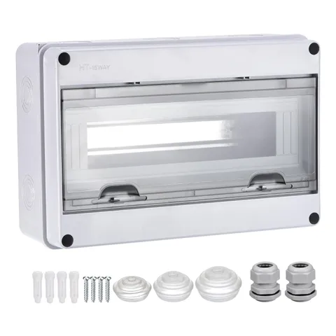 MECCANIXITY Circuit Breaker Box 15 Way IP65 Waterproof Distribution...