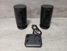 Lot Of 2 Ring Stick Up Cameras W Batteries Indoor/Outdoor Smart Security Camera 