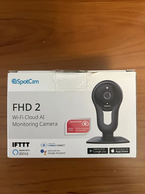 SpotCam FHD 2 Wi-Fi AI Monitoring Camera, Alexa & Google Assistant Ready