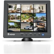 Versatile 8" Security Monitor with Mirror Function