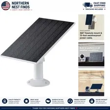 High-Efficiency Solar Panel for Cam Outdoor & Pro - Weatherproof Power Supply