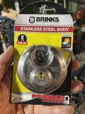Padlock Brinks Promax Security Stainless Steel NEW 663-70001