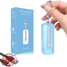 PEAKFIRE Personal Alarm Women 130dB Siren LED Flashlight Keychain
