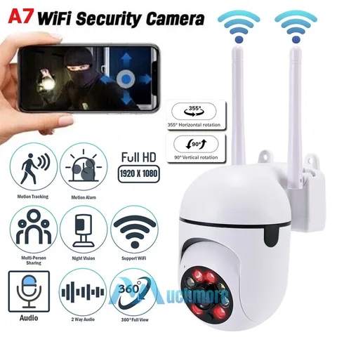Wireless HD 1080P WIFI IP Camera Outdoor HD CCTV 360° PTZ Home Security IR Cam