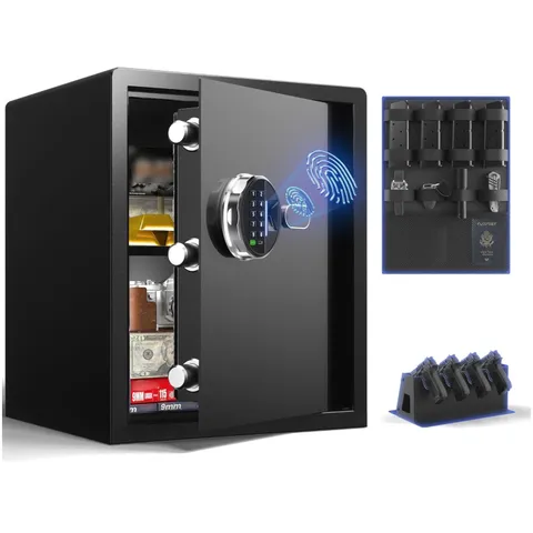 Biometric Gun Safe with Fingerprint Lock, LED Light