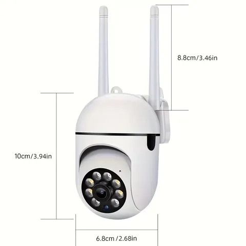 Smart Home Security Cameras  - 1080P FHD 2.4G Wifi, PTZ Wireless IP Camera with