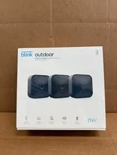 Blink Outdoor 3-Set Security Camera System Wi-Fi Battery-Powered New Sealed