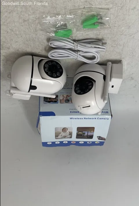 White Wireless Network Night Vision Security Camera Not Tested
