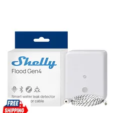 Flood Gen4 Smart Flood Sensor Leak Cable WiFi Bluetooth Zigbee Matter HomeKit