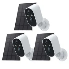XVIM Outdoor Solar Battery Security Camera 3MP WiFi  Wireless Camera System IP