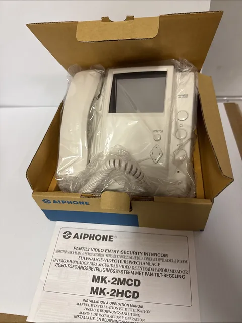 Aiphone MK-2MCD Pan Tilt Video Entry Sub Station With Intercom And Handset
