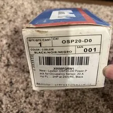 Leviton OSP20-D0 Occupancy Sensor Power Pack 20A 120/277V 60HZ OSP20-0D0