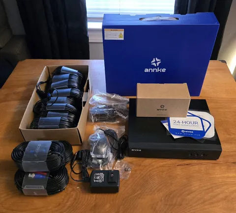 Annke DW81KT Security Camera DVR with C51EP Camera & Many Cables