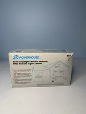 X-10 POWERHOUSE Dual Floodlight Motion Detector w/ Remote Control PR511 NEW NOS