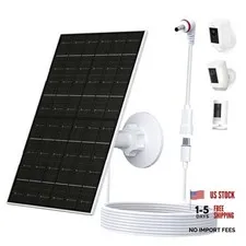 Solar Panel for Ring Camera Outdoor Wireless, USB C Solar Charger for Ring 7W