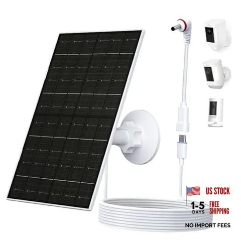 Solar Panel for Ring Camera Outdoor Wireless, USB C Solar Charger for Ring 7W