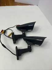 Defender 21004 Wired  Security Cameras Set Of 2 Cameras Only Black Used